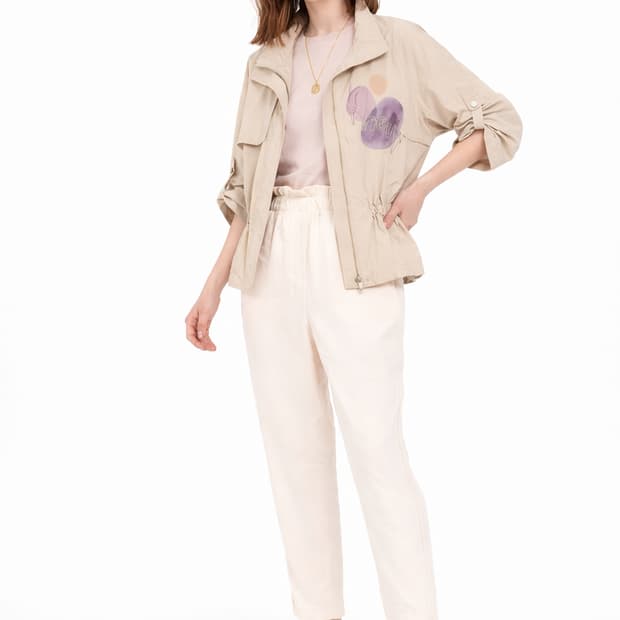 (새상품)샤틴 롤업 점퍼 프리사이즈