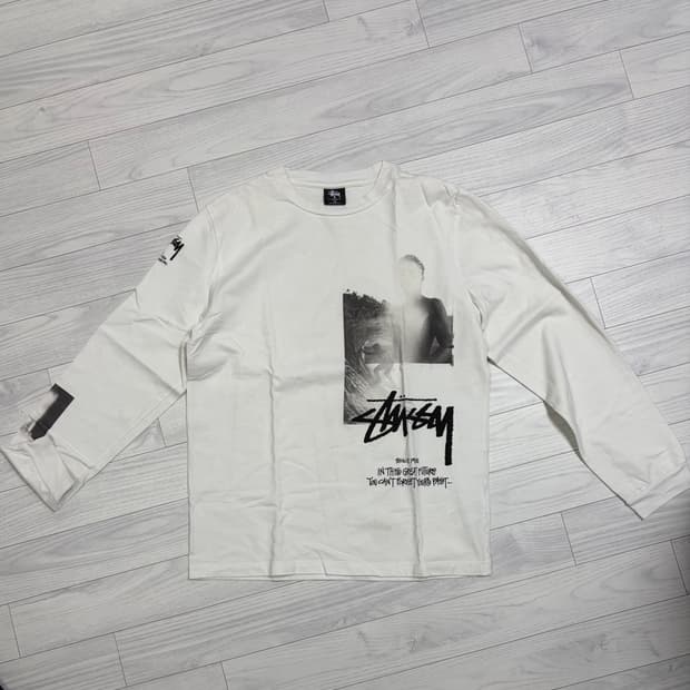 스투시 x 메튜 윌리엄스 화이트 긴팔티  XL