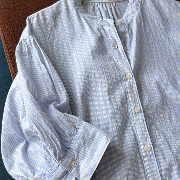 Wide silhouette High gauge cotton tunic