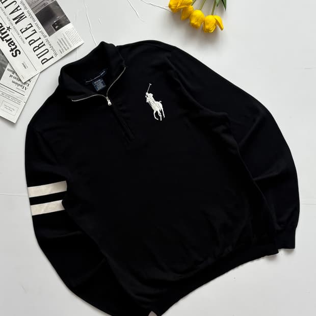 Polo 폴로랄프로렌 빅포니 하프 집업 니트