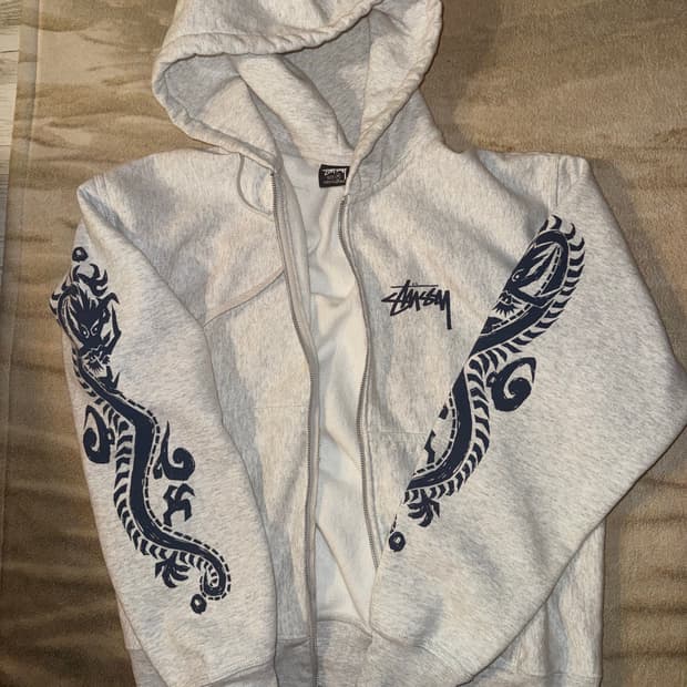 스투시 드래곤 후드집업 M