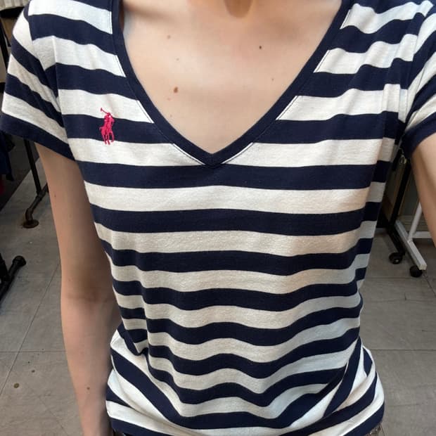 폴로 랄프로렌 V넥 티셔츠 XS