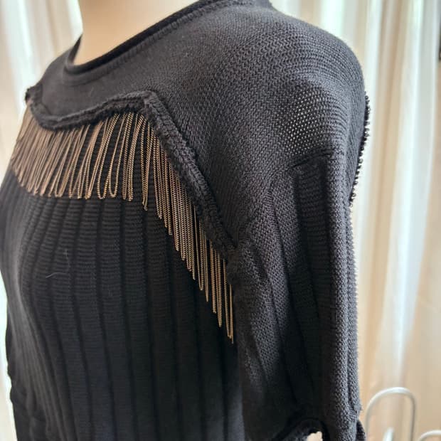 Bottega Veneta 프린지 니트 반팔