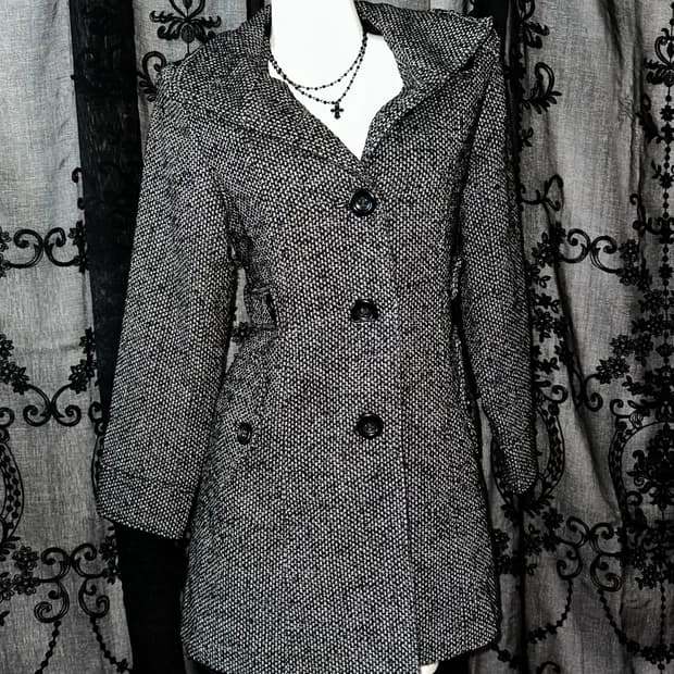 Black Tweed Coat