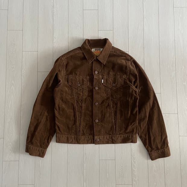 [L] 90s 리바이스 타입3 코듀로이 트러커 다크브라운