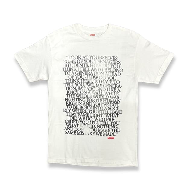 07SS Supreme Malcolm X 티셔츠 M