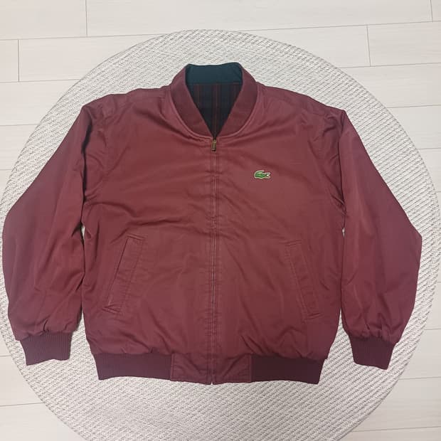 [L] 90s 서광 라코스테 빈티지 리버시블 봄버 자켓 (양면)