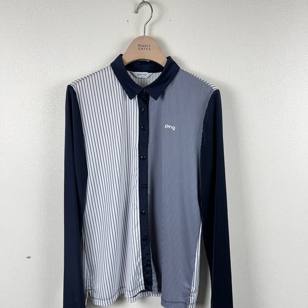 PING 여성 스트라이프 긴팔 티셔츠 100