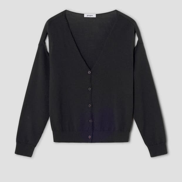 [XS,S,M]기마구아스 Coucou 컷팅 가디건/블랙