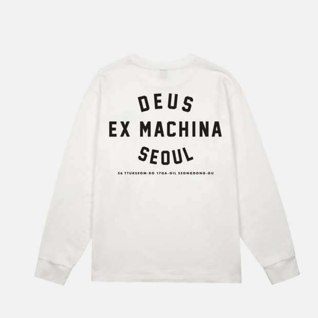 새상품) 데우스 엑스 마키나 서울 S 롱슬리브 화이트 