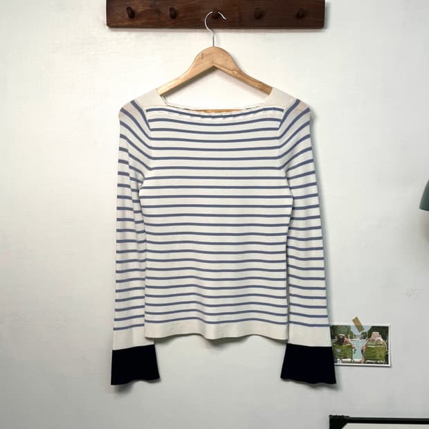 클럽모나코 스트라이프 니트/N114