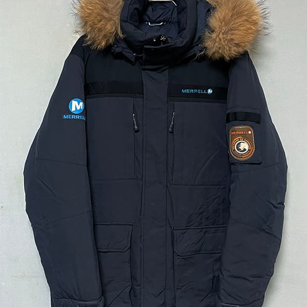 머렐 폴라랜드 구스다운 남자 야상패딩  레저룩 L 100