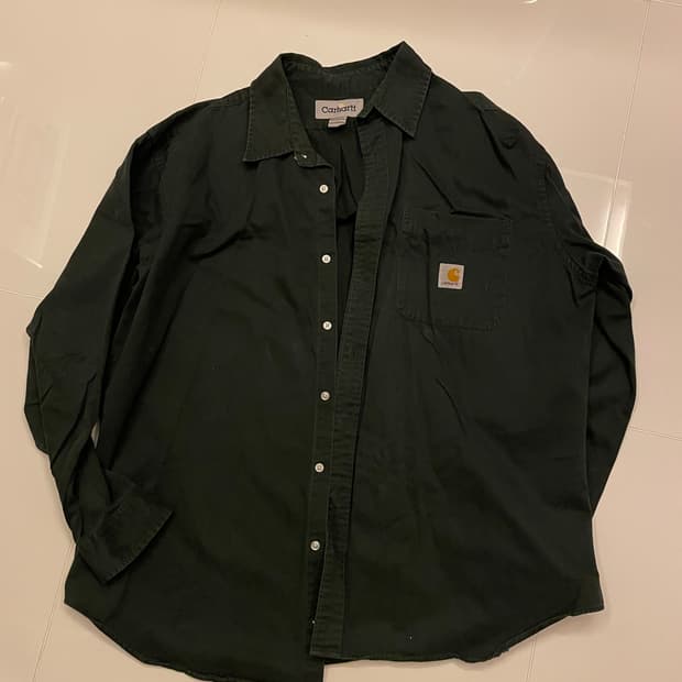 Carhartt 빈티지 셔츠 딥그린