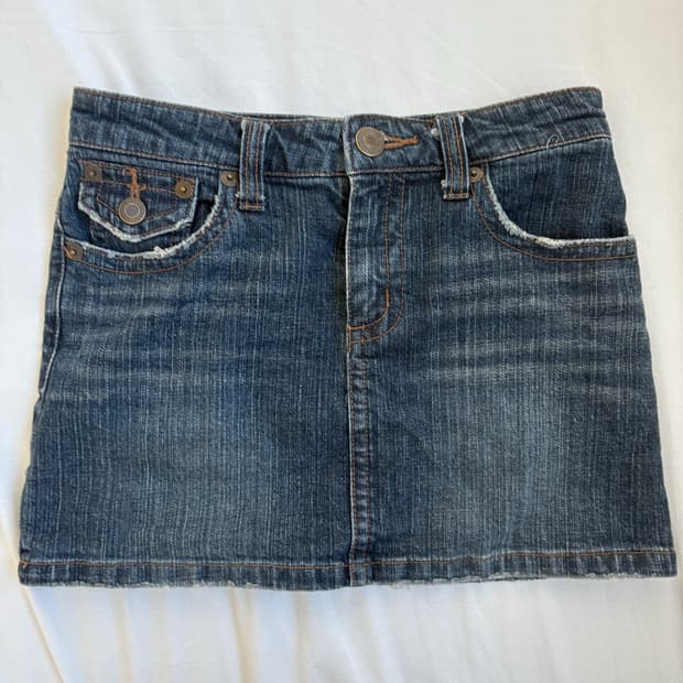 빈티지 미니 청 스커트