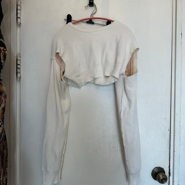 Inscrire 크롭 니트 맨투맨