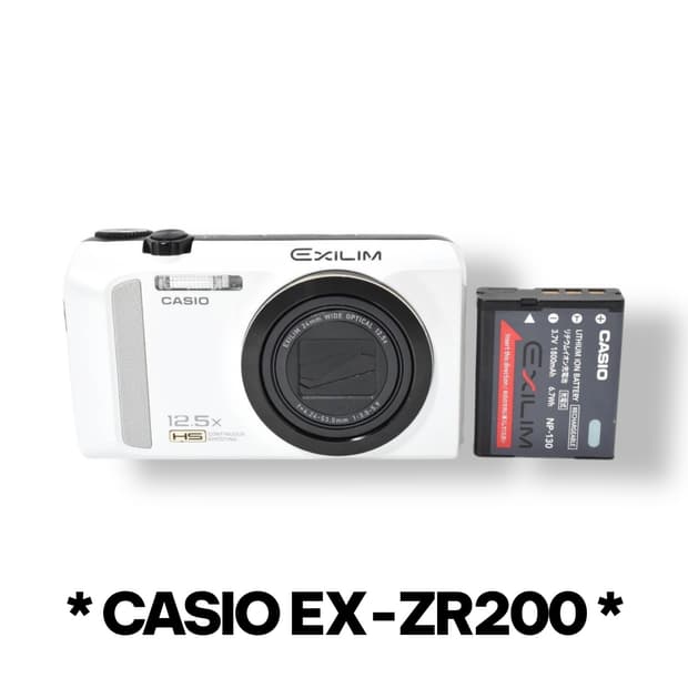 빈티지디카 카메라 카시오 엑슬림 CASIO WX-ZR200 화이트 단품