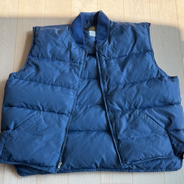 [Made in USA] 80-90s 에디바우어 블랙 택 구스다운 베스트