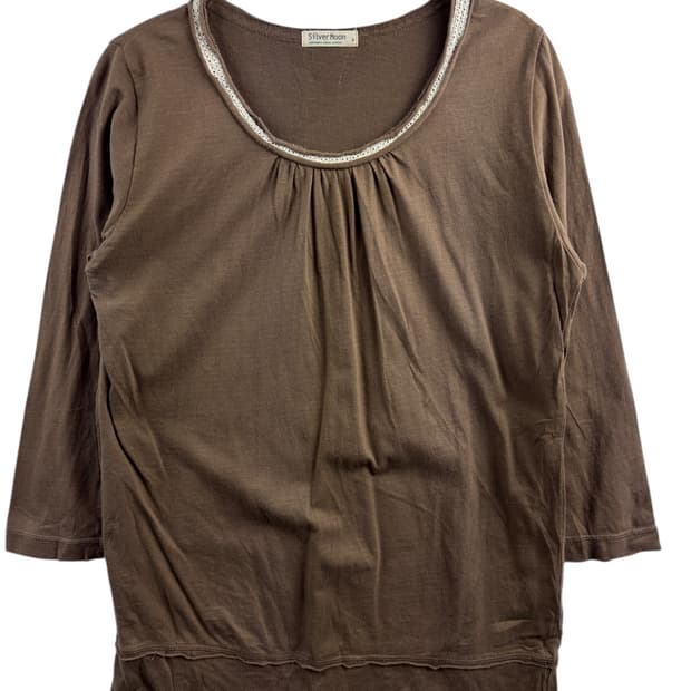 JPN 모리 브라운 레이스 슬리브1528