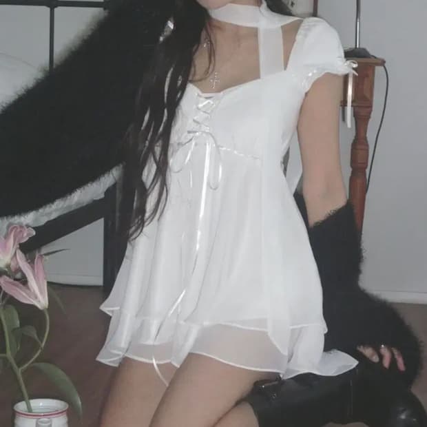 엔넘파 엔젤넘버555 snow blouse 스노우 엔젤