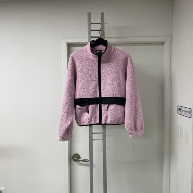 나이키 핑크 쉐르파 자켓 M(W)