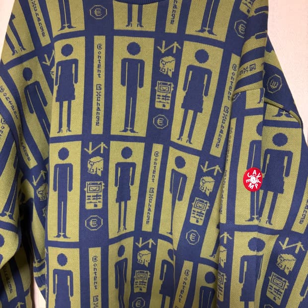 카브엠트 자수 니트