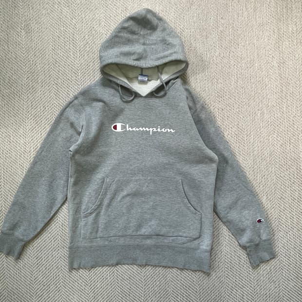 Champion 챔피온 그레이 후드티  