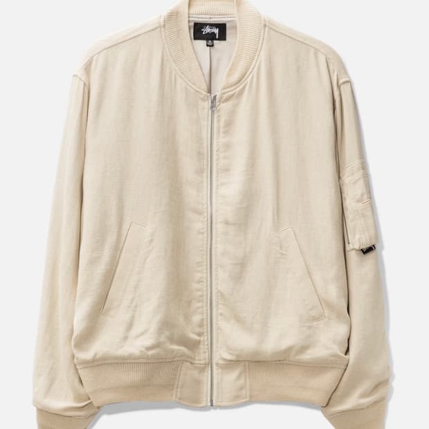스투시 린넨 봄버자켓