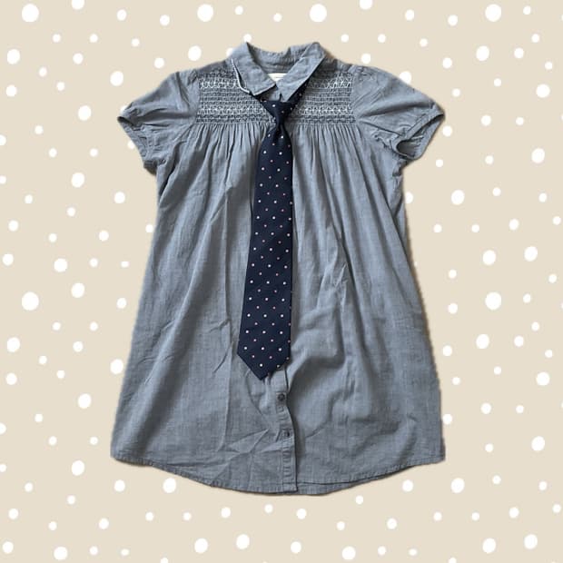 홍콩 블라우스 & 넥타이