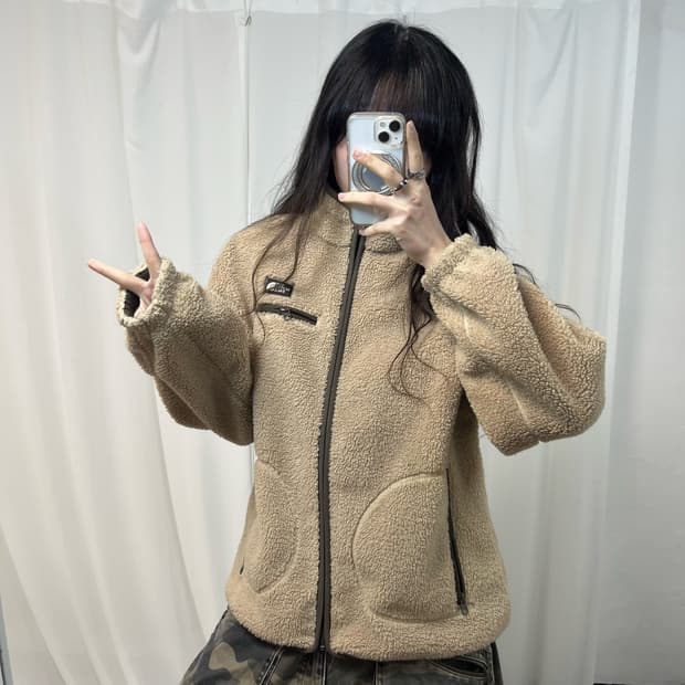 The North Face Beige Fleece Jacket
