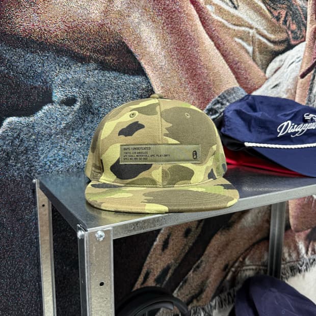 베이프 언디핏 카모 캡 모자