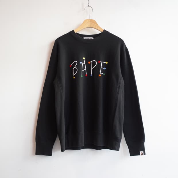 BAPE 베이프 자수 맨투맨(made in japan)