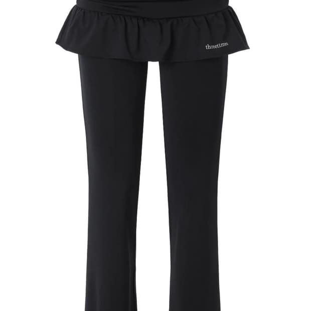 쓰리타임즈 엘핀 스커트팬츠 블랙 s