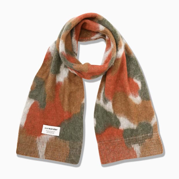 앤드원더 25fw mix color shaggy 목도리