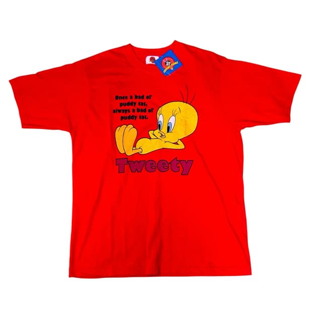 루니툰 LOONEY TUNES 트위티 TWEETY 티셔츠 L