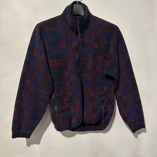 빈티지 90s Rei 패턴 플리스 하프 집업 