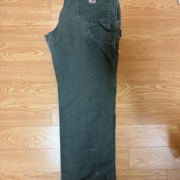 칼하트 싱글니 카펜터 팬츠 모스그린