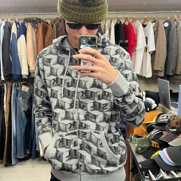 QUIK SILVER HOOD ZIP-UP (M)