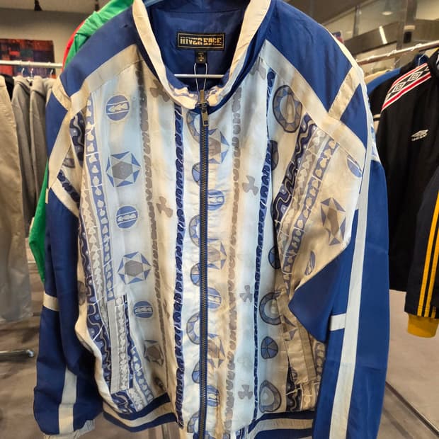 Real 90s 빈티지 실크 봄버자켓