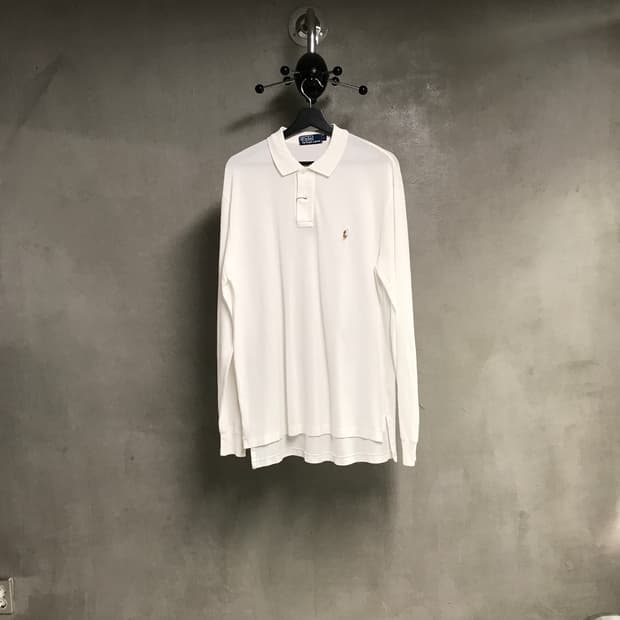 폴로 랄프로렌 PK 긴팔 카라티 화이트 L