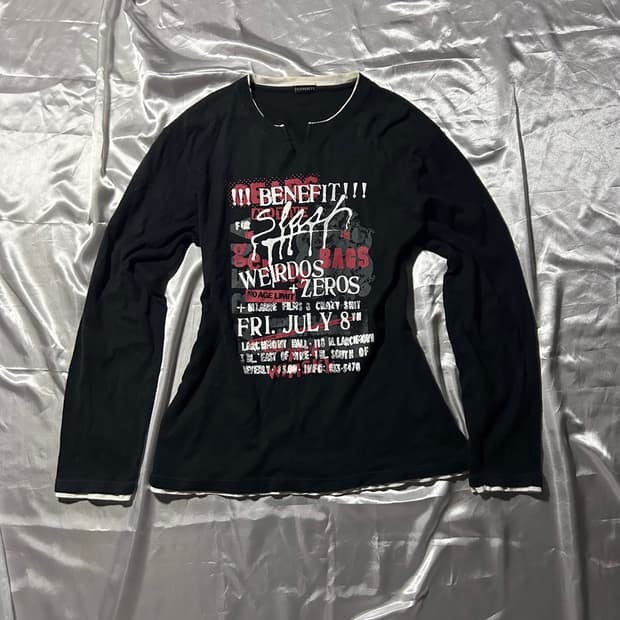 y2k layered sleeve
