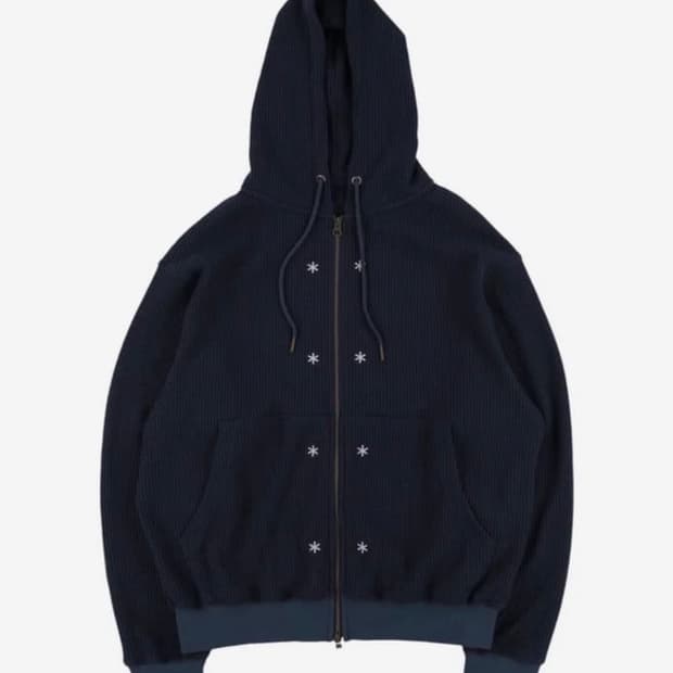 (m) 더콜디스트모먼트 스노우 와플 후드집업