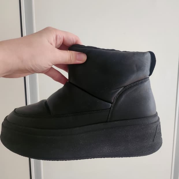 Ash 블랙 플랫폼 패딩 부츠 37