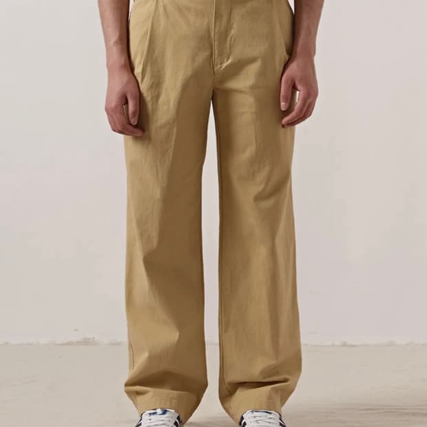 [S] 에드리엘로스 컴포트 와이드 치노팬츠 베이지