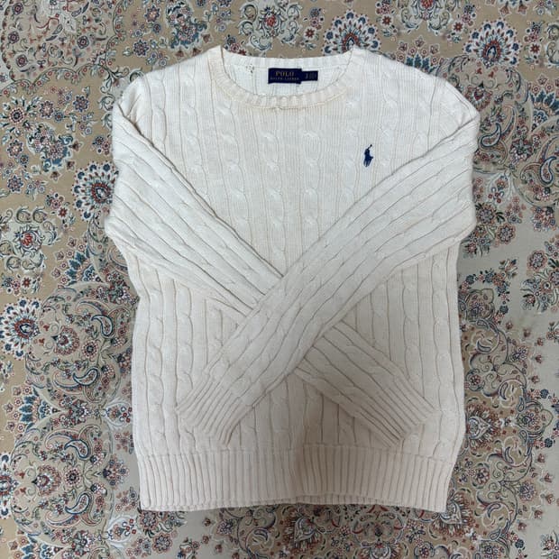 폴로 케이블니트