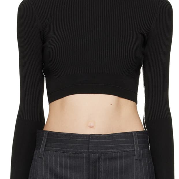 Maria McManus Black Cropped Long Sleeve 