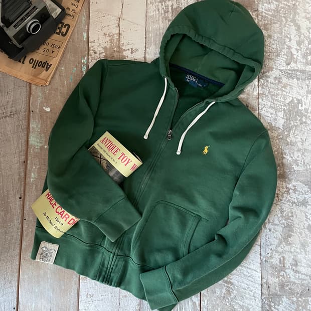 폴로 랄프로렌 그린 후디