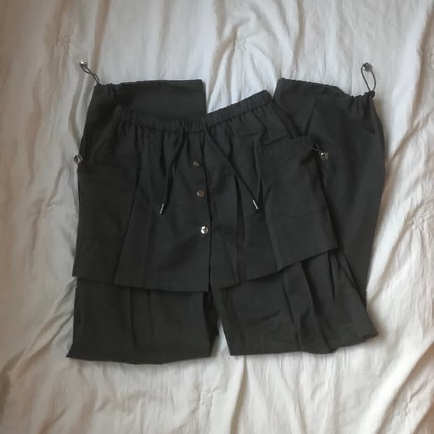 빈티지 레이어드 치마 바지 