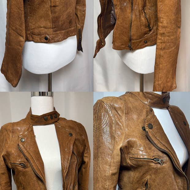 일본빈티지 양가죽 레더자켓