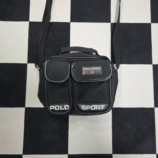 OS 폴로스포츠 더블 포켓 크로스백