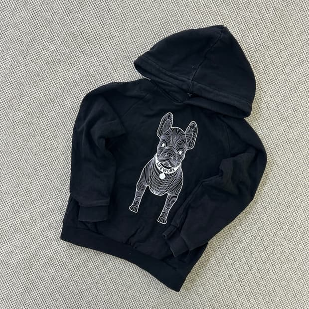 L 라이프워크 키즈 라독 빅로고 후드티 0424D